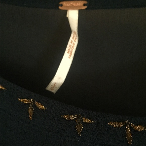 Free People Teal Sheer Floral Maxi Top - Picture 6 of 8